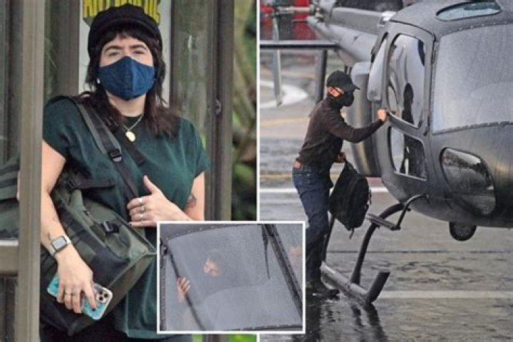 Tom Cruise's daughter Bella takes the bus in Croydon as star flies into London by helicopter