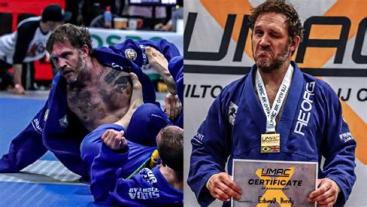 Tom Hardy wins gold in jiu-jitsu competition after BODYSLAMMING rival in brutal fight but is left with black eye
