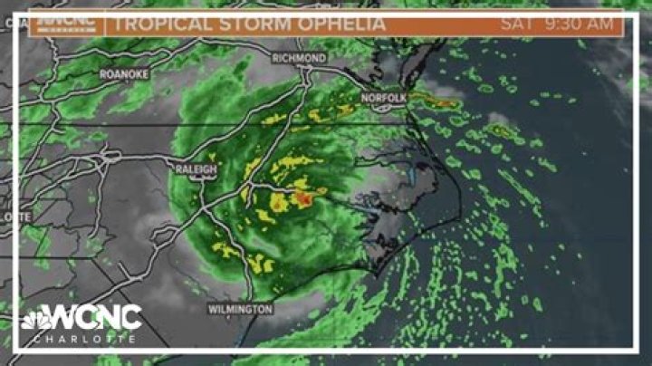 Ophelia weakens to tropical depression as storm moves over southeastern Virginia