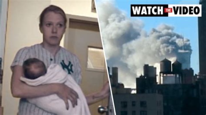 Harrowing unseen 9/11 footage shows terrified couple with baby frozen in fear as dust cloud swallows their apartment