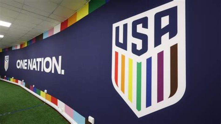 Why is the USMNT crest in rainbow colors at the World Cup?