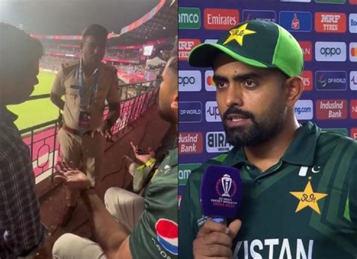 Pakistani fan stopped by cop from chanting ‘zindabad’ slogan during WC clash against Australia – India TV