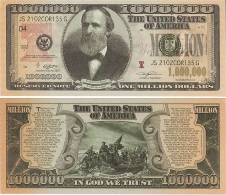 Quick Answer: What A Million Dollar Bill Looks Like