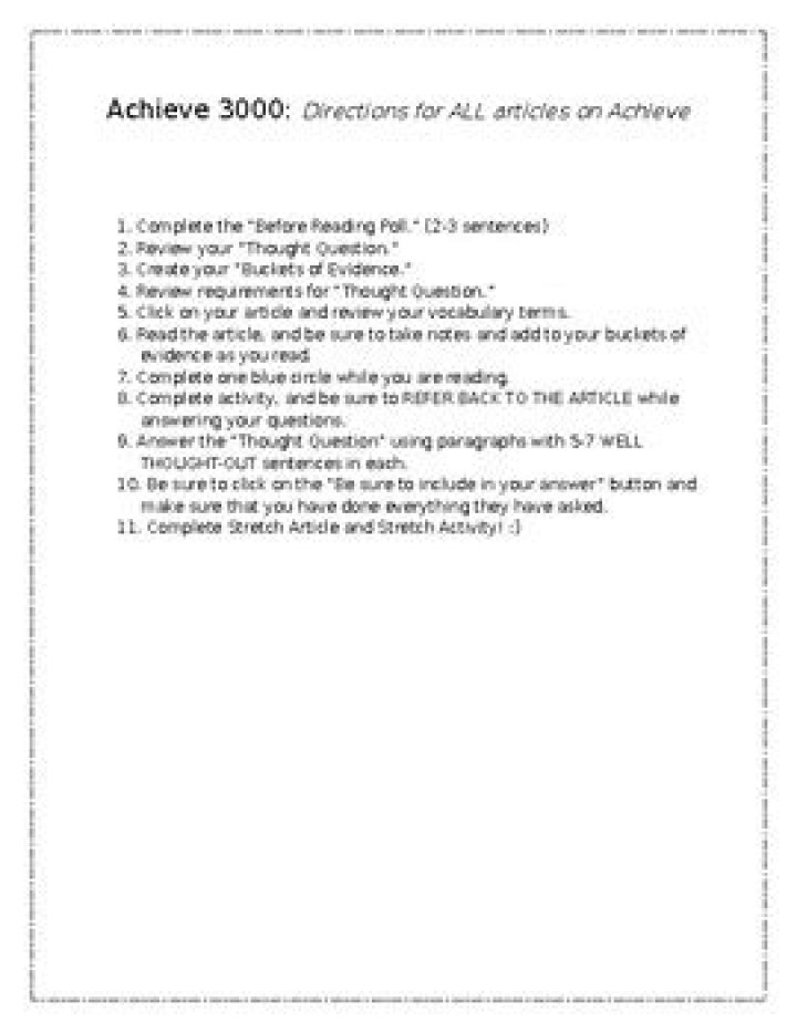 What are some easy achieve 3000 articles?