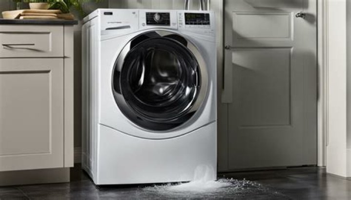 What causes a Kenmore washer to leak from the bottom?