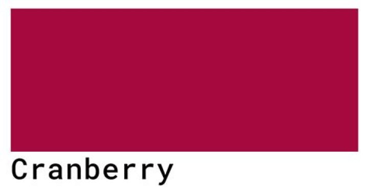 What color is cranberry red?