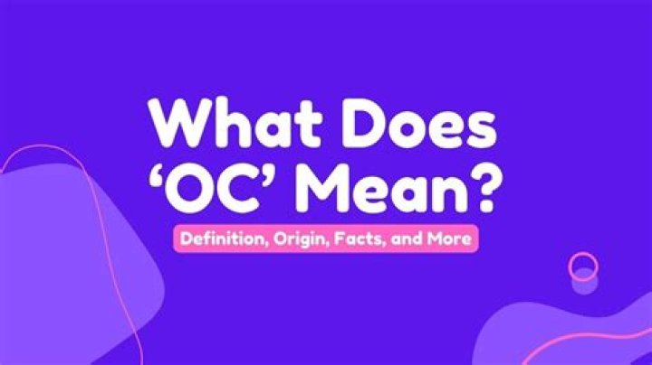 Quick Answer: What Does Oc Mean R Art