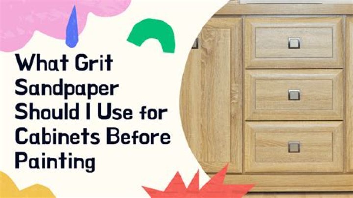 What Grit Sandpaper For Painting Cabinets