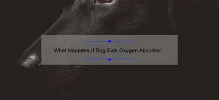 Question: What Happens If Dog Eats Oxygen Absorber