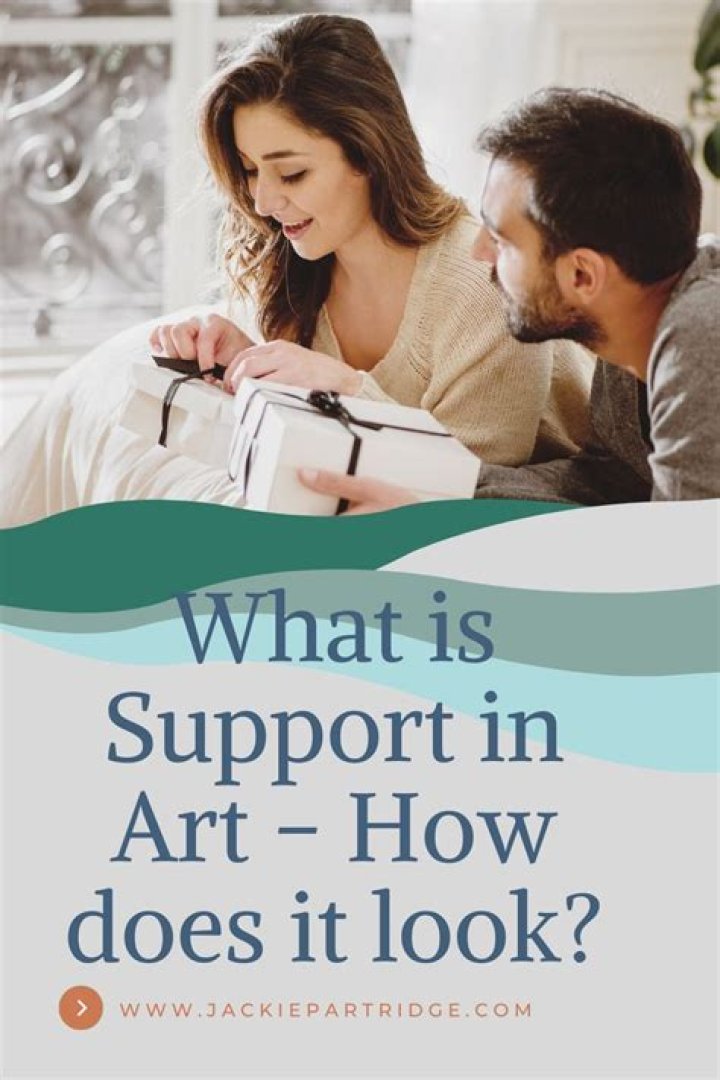 What is a support in art?