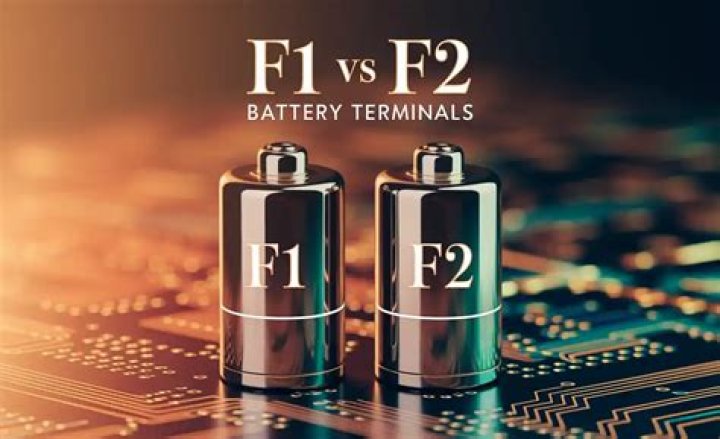 What is the difference between an f1 and f2 battery terminal?