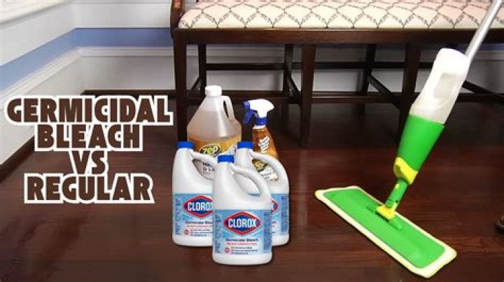 What is the difference between regular bleach and germicidal bleach?