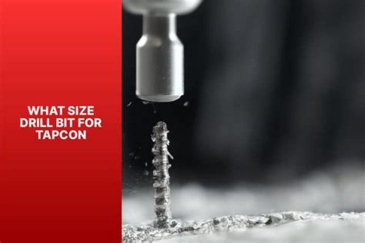 What Size Drill Bit For Tapcon