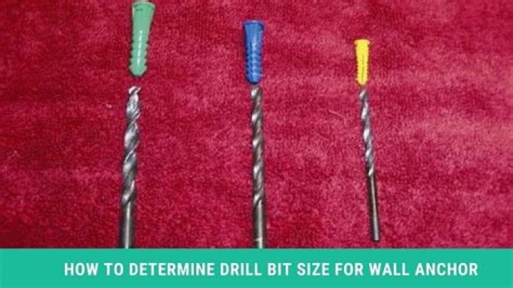 What Size Drill Bit For Wall Anchor