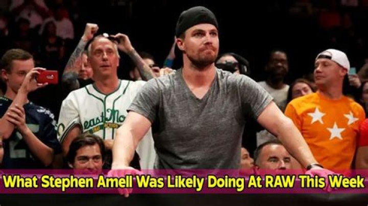 What Stephen Amell Was Likely Doing At WWE RAW This Week