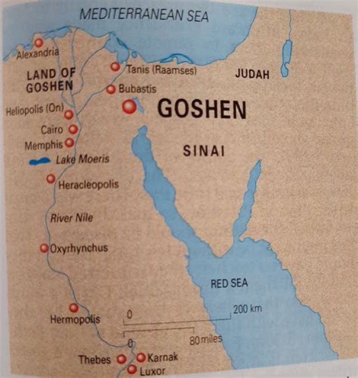 Where is the biblical Land of Goshen?