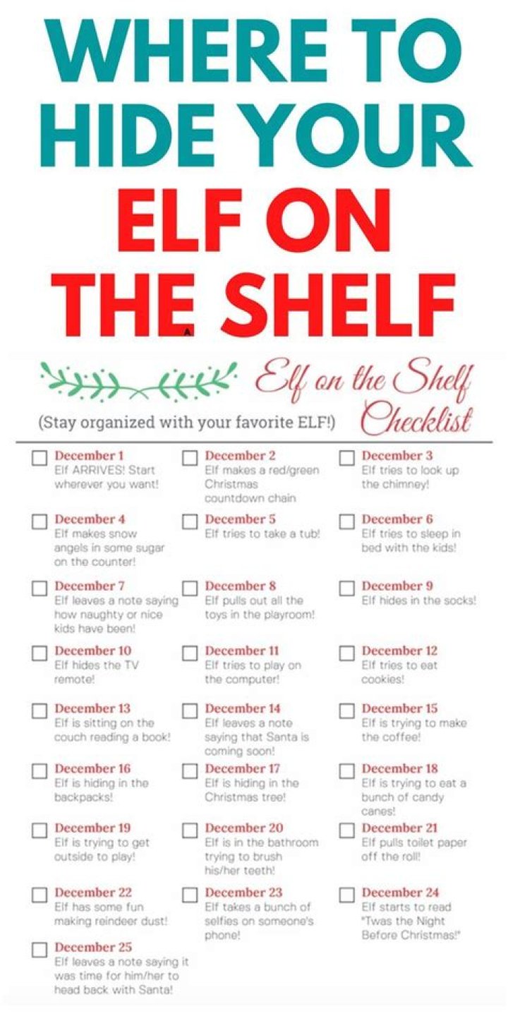 Question: Where To Hide Your Elf On The Shelf