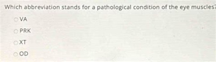Which abbreviation stands for a pathological condition?
