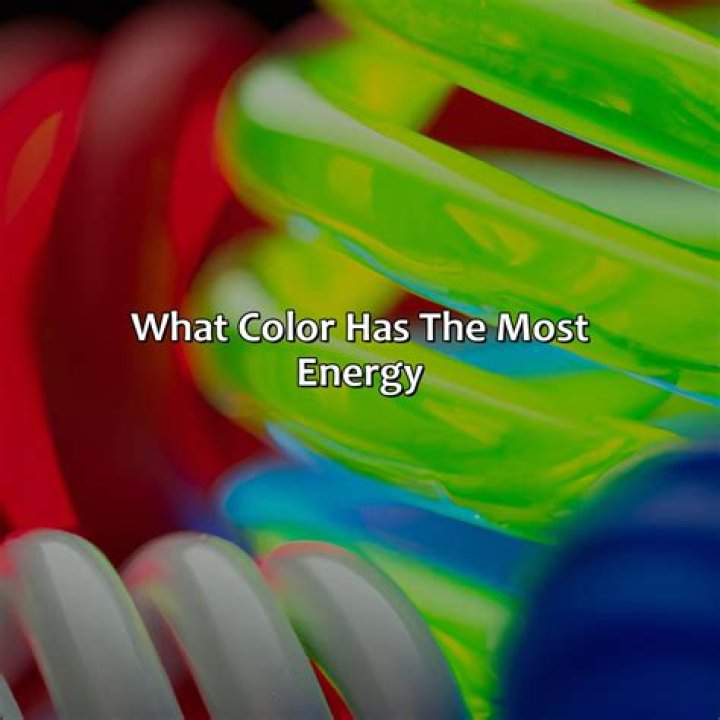 Quick Answer: Which Color Has The Most Energy