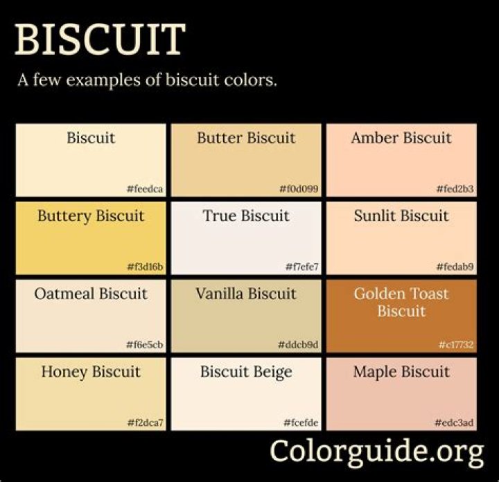 Which color is lighter bone or biscuit?