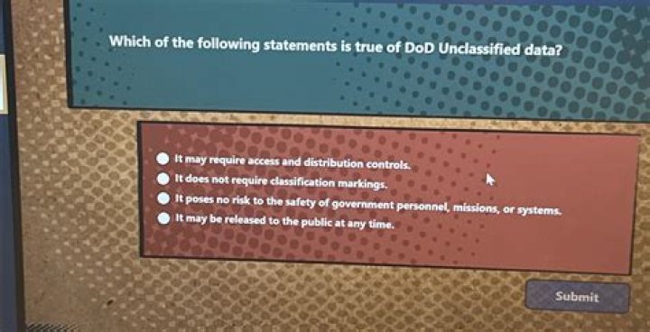 Which Of The Following Is True Of Unclassified Data