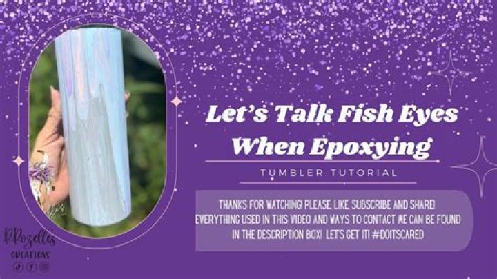 Why Am I Getting Fish Eyes In My Epoxy Tumbler