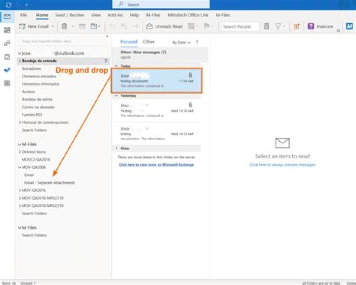 Quick Answer: Why Cant I Drag And Drop Emails Into Folders In Outlook