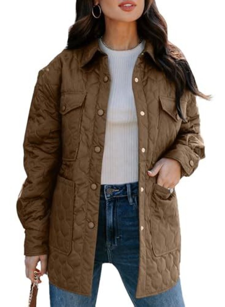 ZESICA Quilted Shacket Is Perfect for Late-Fall Days